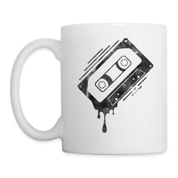 Cassette dégoulinante - Mug blanc - blanc - Gauche