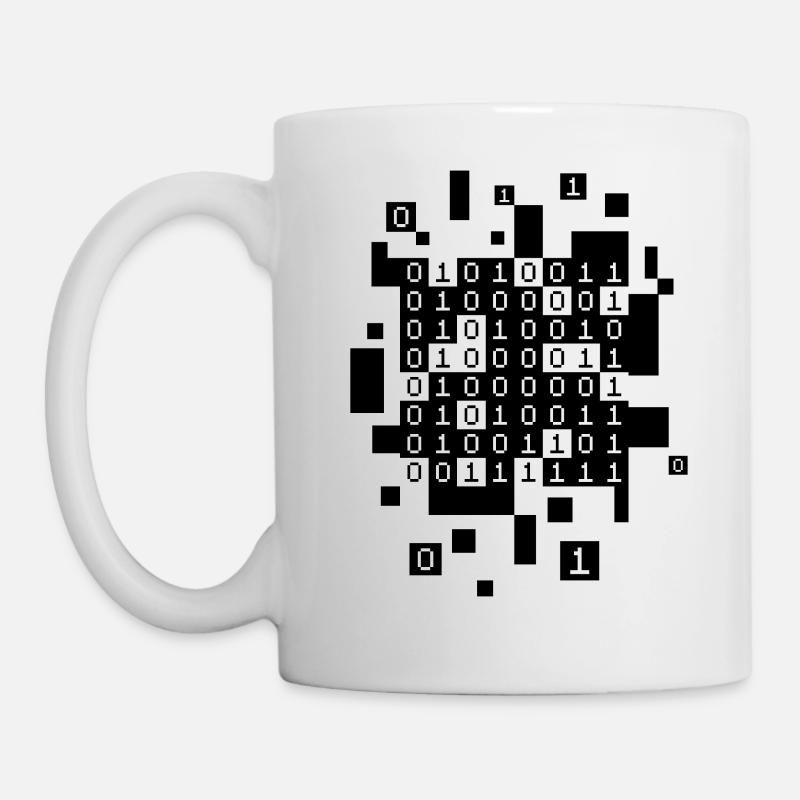 Mug geek – Sarcasme en code binaire - Geek - Mug blanc - blanc