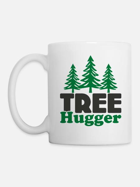 Baum-Umarmer - Tasse - Weiß