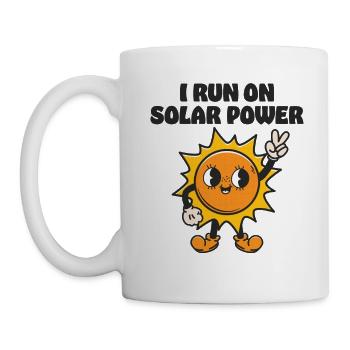 I run on Solar Power - Mug - white - Left