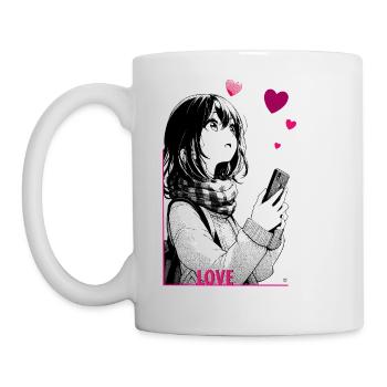 liebe - Tasse - Weiß - Links