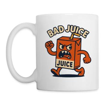 Angry Juice Carton: Bad Juice on the Way - Mug - white - Left