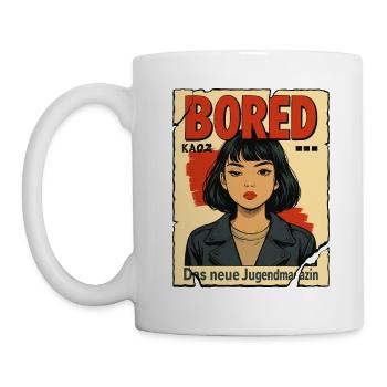 BORED: The new fake youth magazine - Mug - white - Left