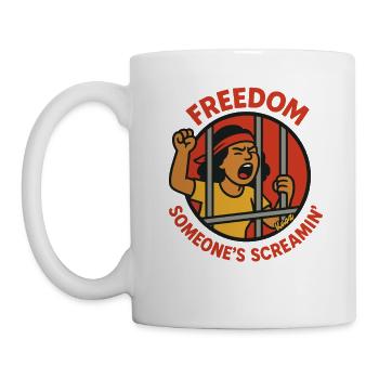 Cry for freedom - Mug - white - Left