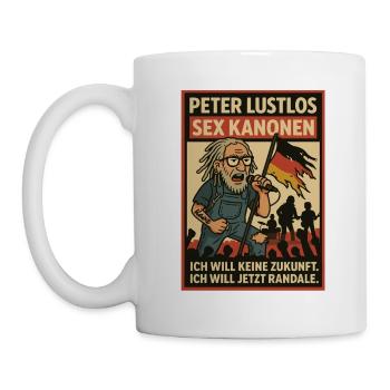 Peter Listless Punk Parody – Now Rampage! - Mug - white - Left