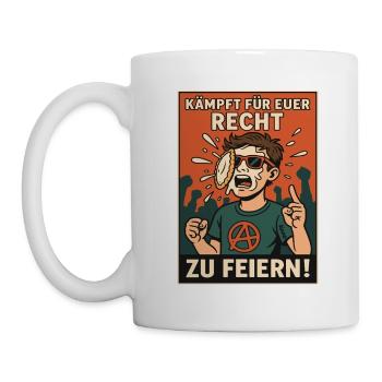 Battez-vous pour votre droit de célébrer ! - Mug blanc - blanc - Gauche