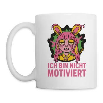 I'm not motivated – bunny mode off - Mug - white - Left