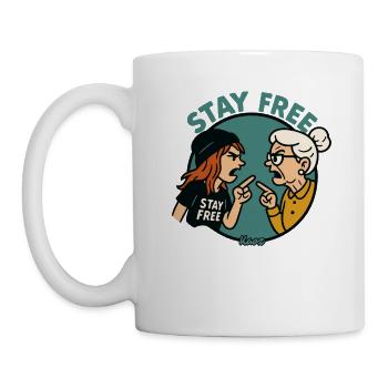 Stay Free: Generations in dispute - Mug - white - Left