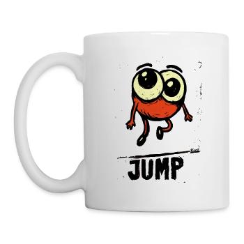 Spring Monster Energie auf zwei Beinen - Tasse - Weiß - Links