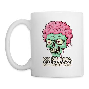 Je suis papa, j’ai le droit d’avoir le zombie - Mug blanc - blanc - Gauche
