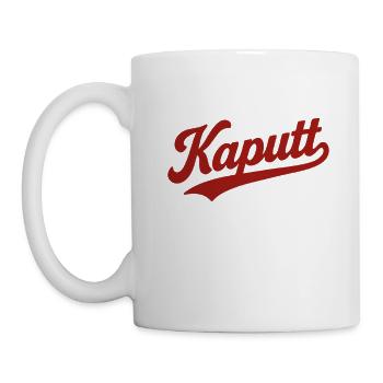 Broken lettering in retro look - Mug - white - Left