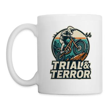 Motocross hero at Moto Trial and Terror Ride - Mug - white - Left