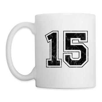 Number 15 - Mug - white - Left