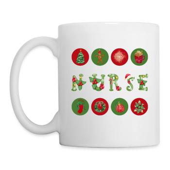 Krankenschwester Weihnachtsgeschenk für Krankenschwester - Tasse - Weiß - Links