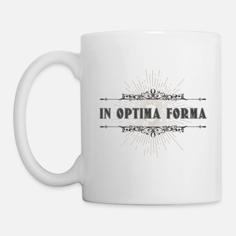 In good condition, immaculate saying Latin - Mug - white