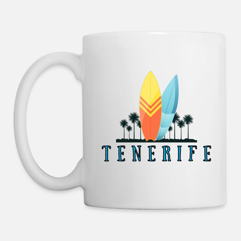 Tenerife Tenerife Surf - Mug blanc - blanc