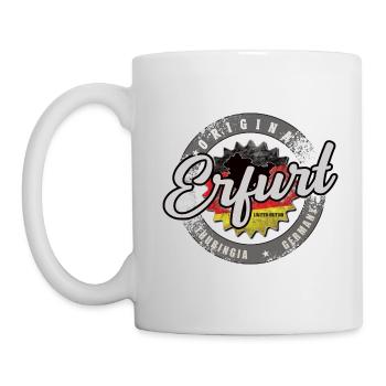 Allemagne d’origine Thuringe Erfurt Forêt de Thuringe - Mug blanc - blanc - Gauche