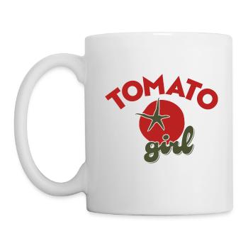 Tomato Girl Summer Tomatoes South Italy - Mug - white - Left