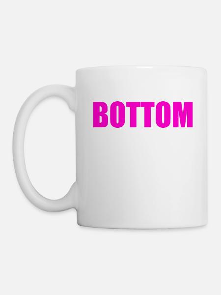 Bottom - Tasse - Weiß