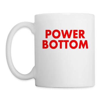 Power bottom - Mug - white - Left