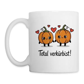 Kürbis Liebe - Tasse - Weiß - Links