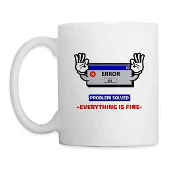 Error message problem 2020 funny funny humor - Mug - white - Left