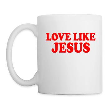 Love like jesus - Mug blanc - blanc - Gauche