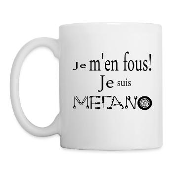 Je m'en fous je suis mécano - Mug blanc - blanc - Gauche