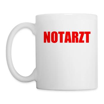 Notarzt - Tasse - Weiß - Links