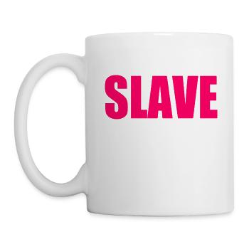 Slave - Tasse - Weiß - Links