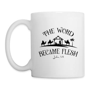 DLM CH WORD BECAME FLESH B1U - Mug - white - Left