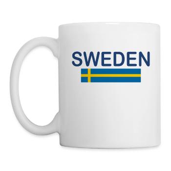 Schweden flagge - Tasse - Weiß - Links