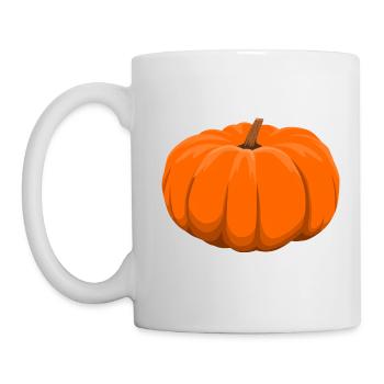 citrouille - Mug blanc - blanc - Gauche