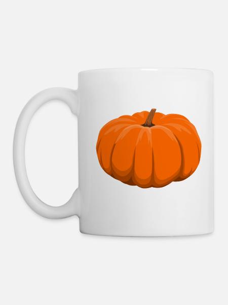 Kürbis - Tasse - Weiß