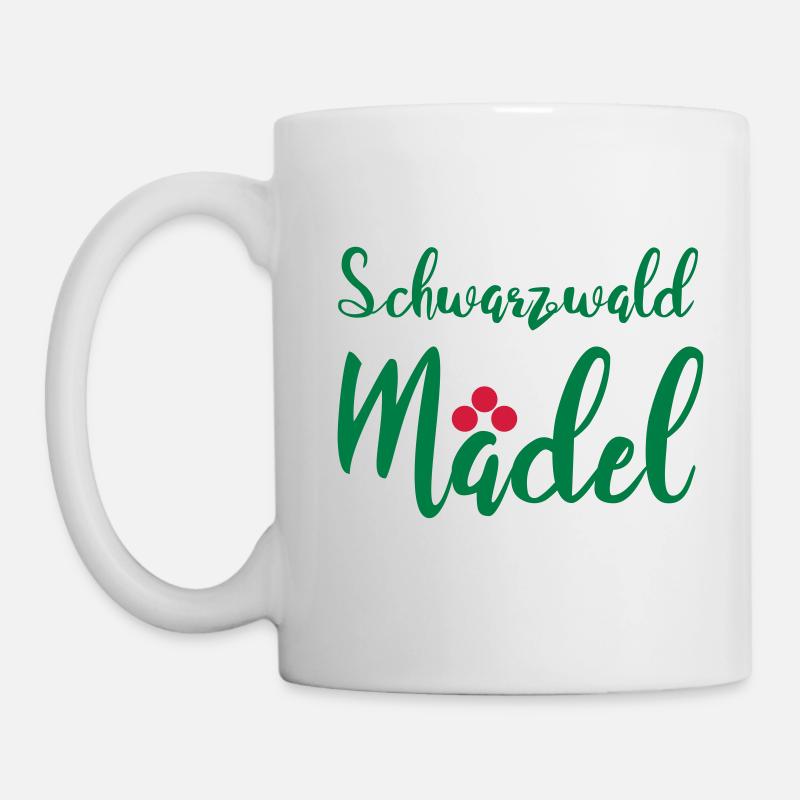 Schwarzwaldmädel - Tasse - Weiß