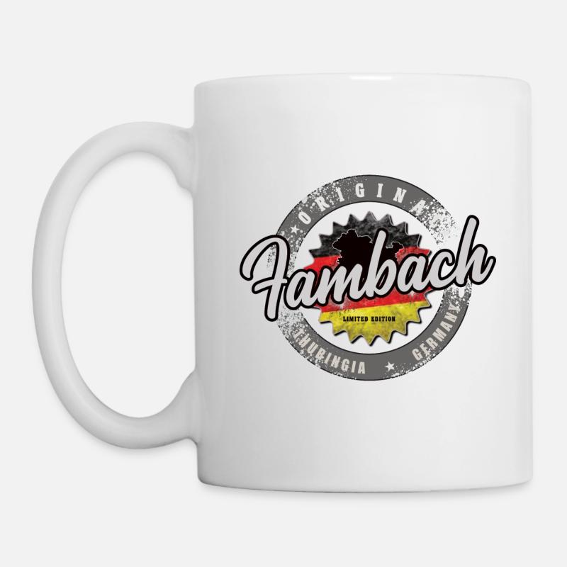 Original Germany Thüringen Fambach - Tasse - Weiß