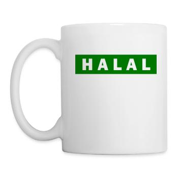 Halal - Tasse - Weiß - Links