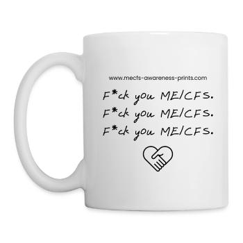 F*U ME/CFS ♡ - Mug blanc - blanc - Gauche