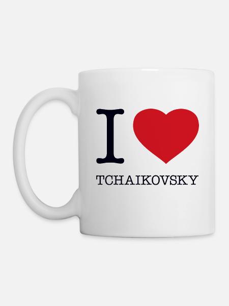 I LOVE TCHAIKOVSKY - Tasse - Weiß