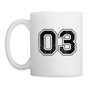 Number 03 - Mug - white - Left