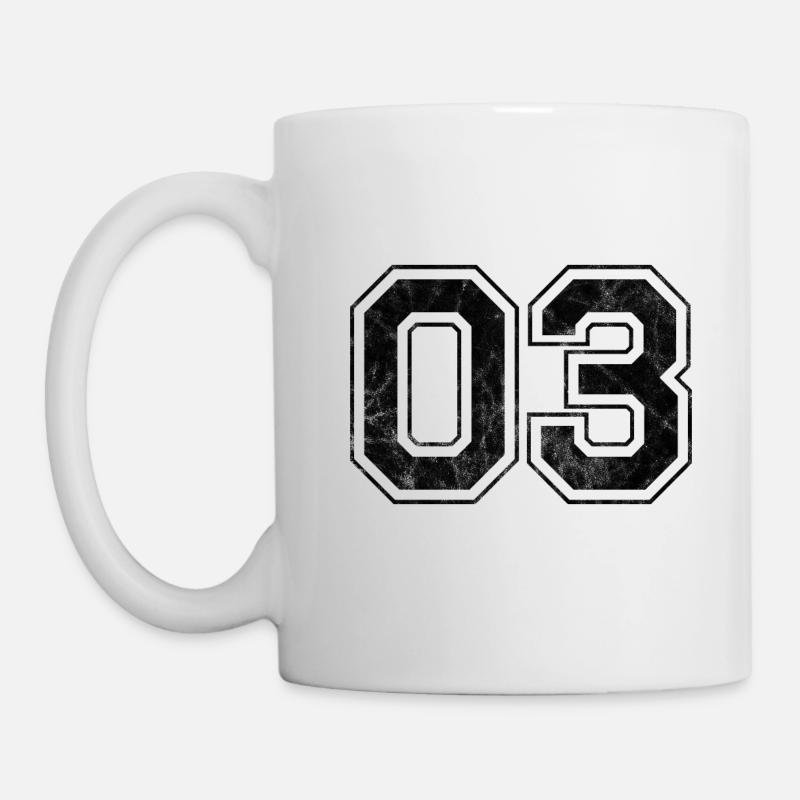 Numéro 03 - Mug blanc - blanc