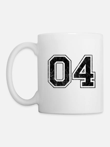 Number 04 - Mug - white