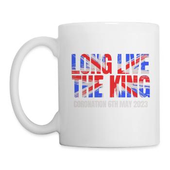 Britischer König Krönung Charles England Flagge - Tasse - Weiß - Links