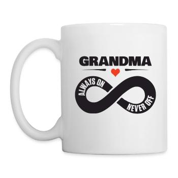 Grand-mère Toujours Sur Jamais Off Granny Love Chemise - Mug blanc - blanc - Gauche