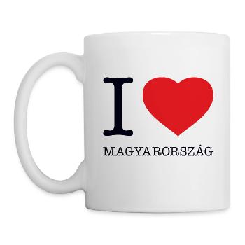 I LOVE MAGYARORSZAG Hungary Ungarn - Tasse - Weiß - Links