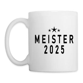 Meister 2025 - Tasse - Weiß - Links