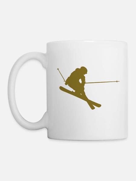 Ski -Jump weiss - Tasse - Weiß