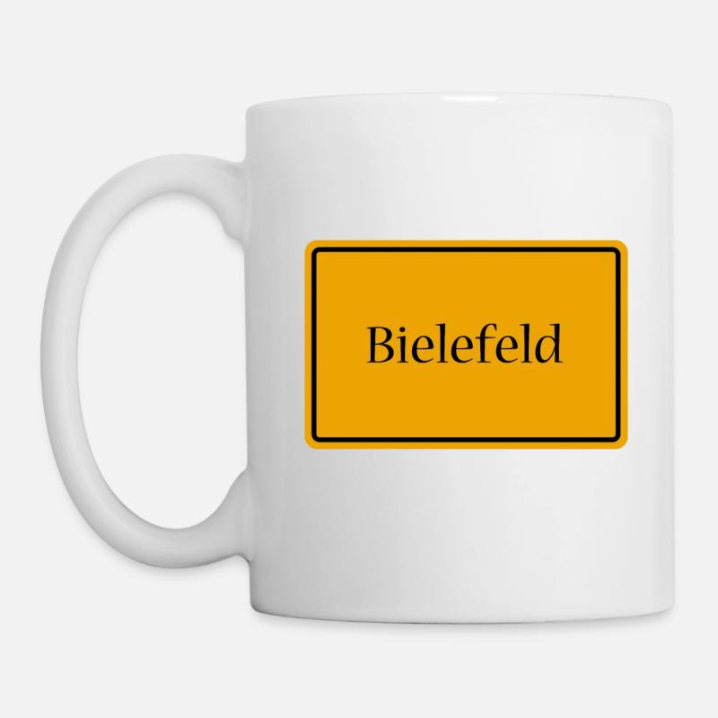 Ortsschild Bielefeld - Mug blanc - blanc
