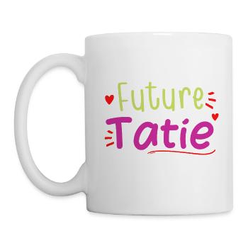 future tatie cadeau humour future tata - Mug blanc - blanc - Gauche