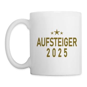 Aufsteiger 2025 - Tasse - Weiß - Links